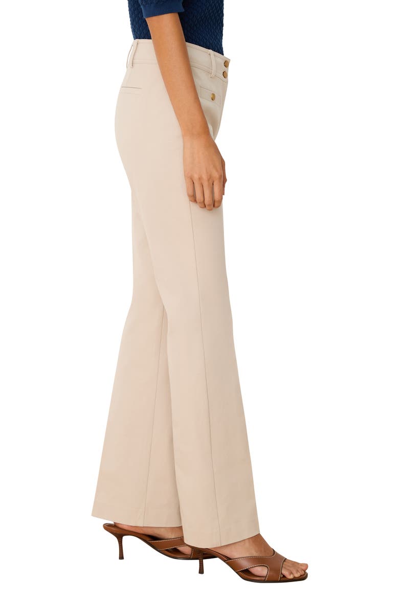 Plaza Slim Fit Bootcut Pants, Alternate, color, MACADAMIA