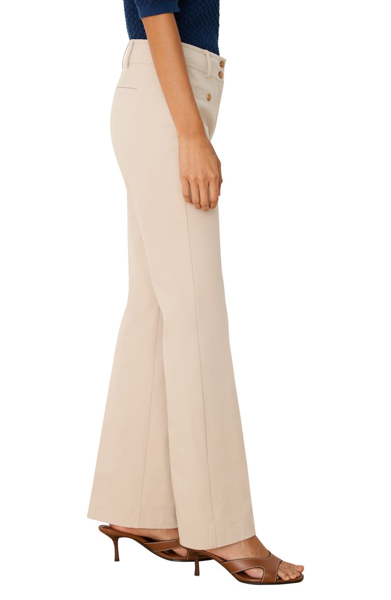 NIC+ZOE Plaza Slim Fit Bootcut Pants, Alternate, color, Macadamia
