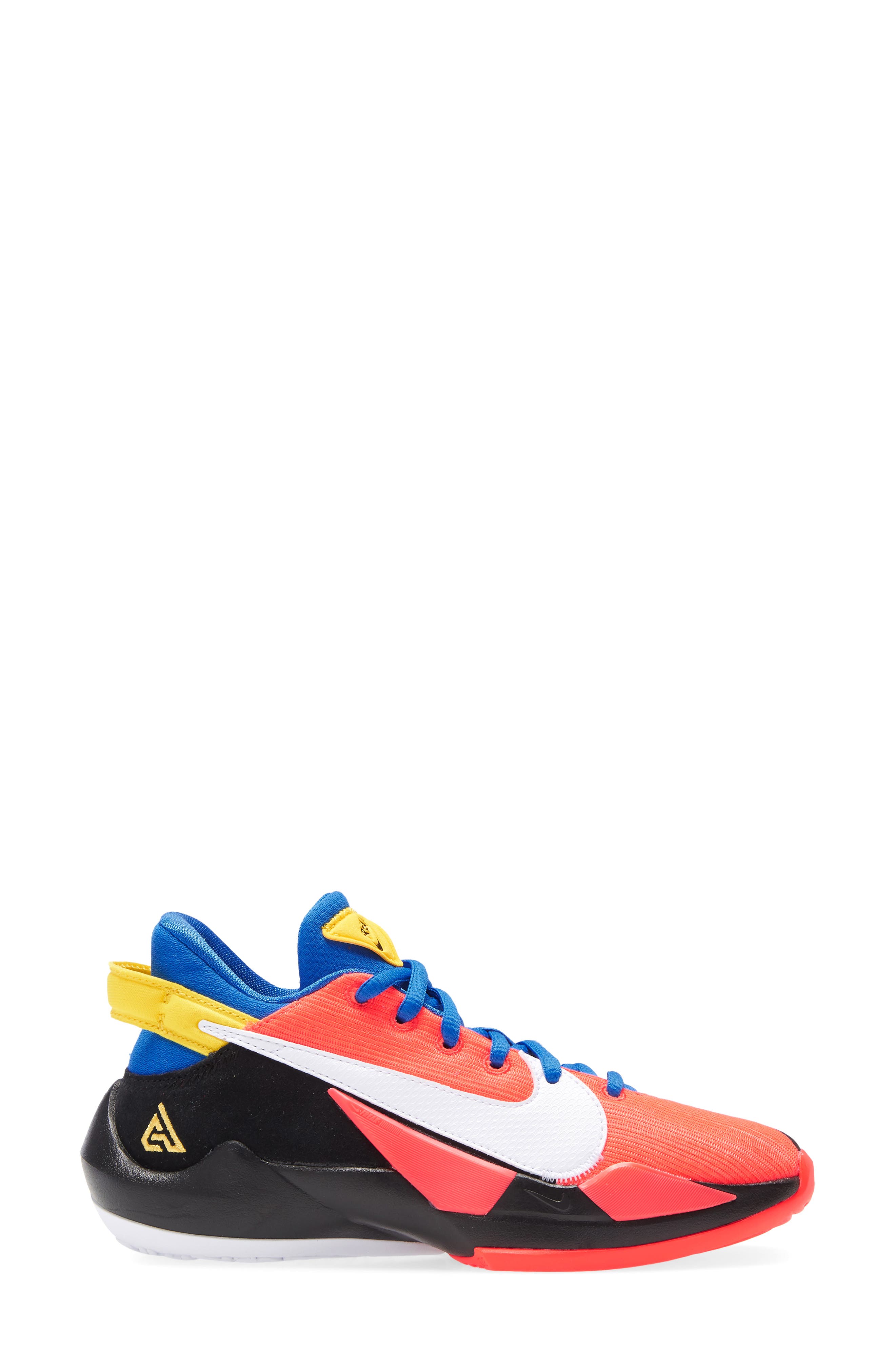 Freak 2 GS Basketball Sneaker, Alternate, color, CRIMSON/ WHITE/ YELLOW