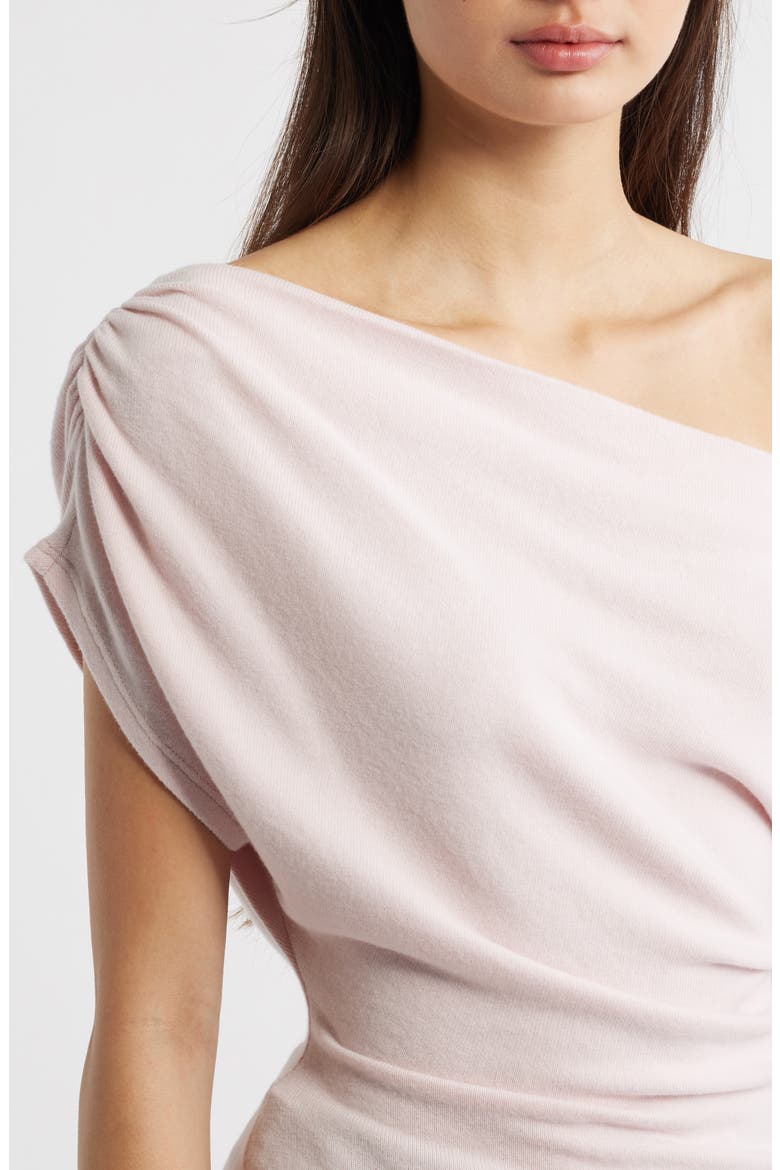 Iris One-Shoulder Knit Top, Alternate, color, CHERRY BLOSSOM