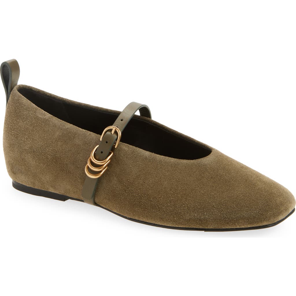 Rag & Bone Spire Mary Jane Flat In Green