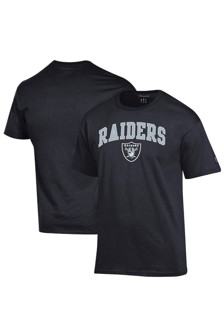 Men's Champion Black Las Vegas Raiders Arch Over Logo T-Shirt, Main, color, Black