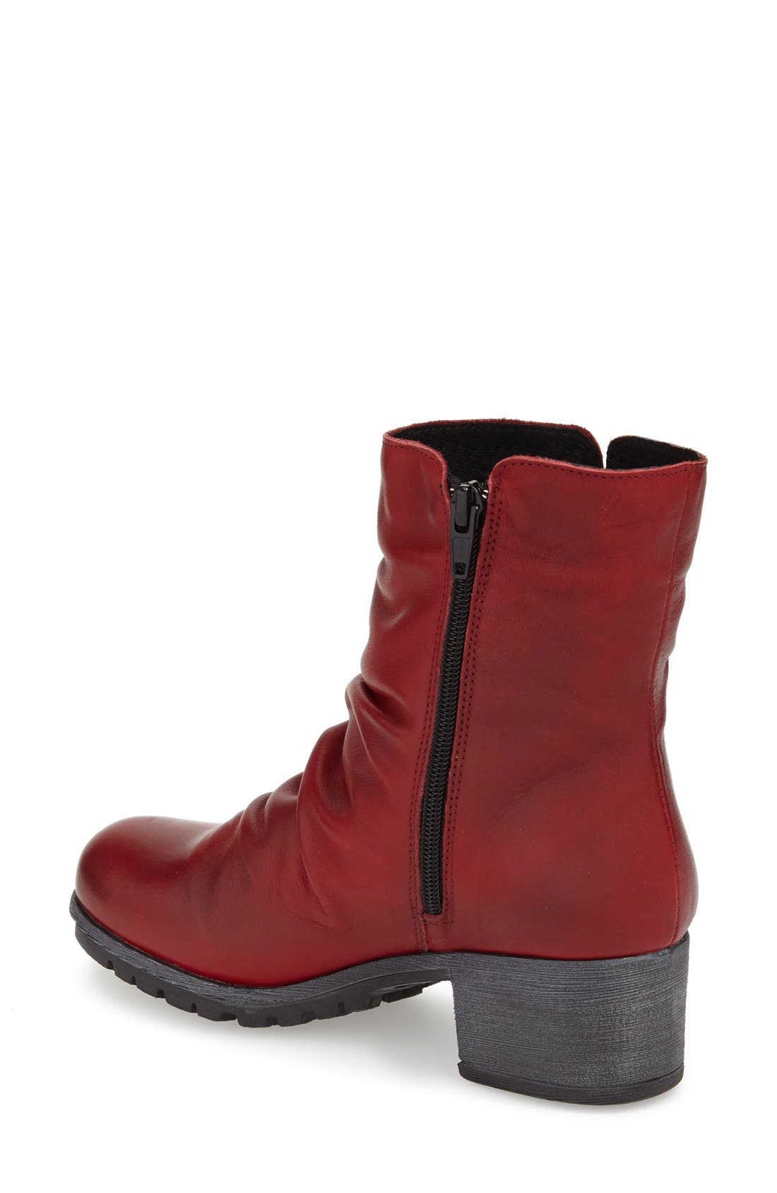 Madrid Waterproof Insulated Waterproof Waterproof Bootie, Alternate, color, RED MIAMI LEATHER