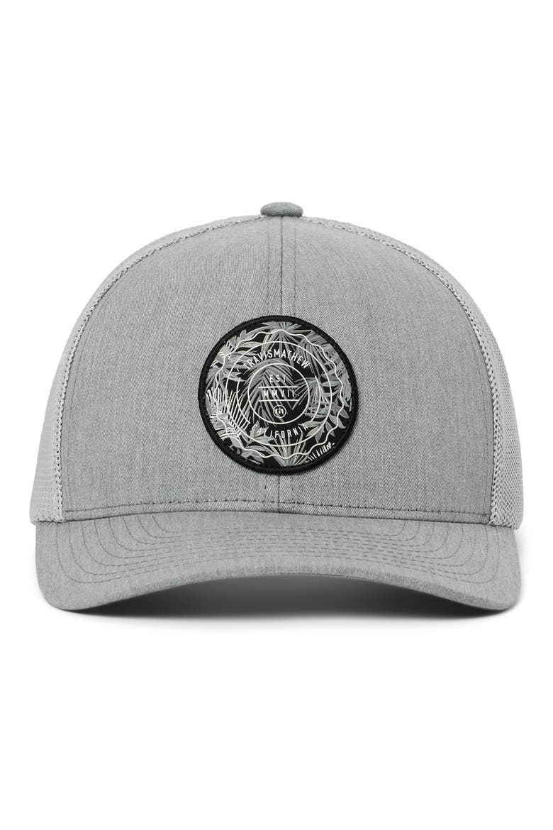 The Patch Floral Baseball Cap, Alternate, color, HEATHER GREY