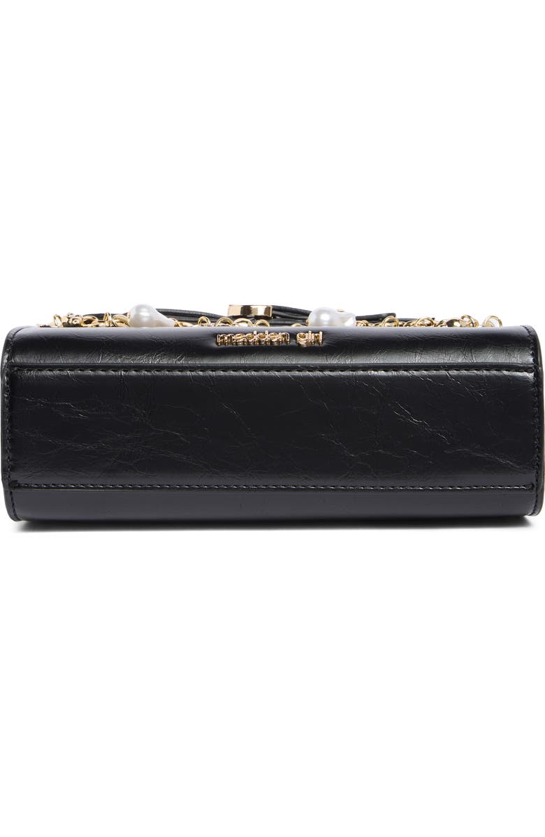 Madden Girl Faux Leather Top Handle Bag, Alternate, color, Black