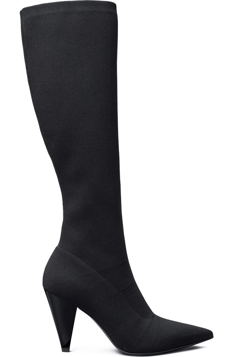 Tory Burch Engineered Knit Knee High Boot, Alternate, color,