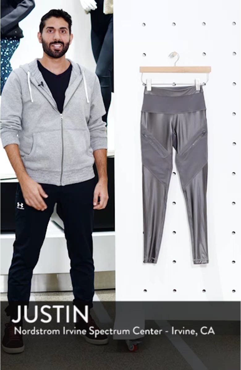 Shine Zip High Waist Ankle Leggings, sales video thumbnail