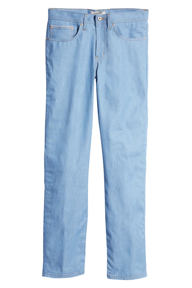 Naked & Famous Weird Guy Slim Fit Selvedge Jeans, Alternate, color, SUMMER SKY SELVEDGE