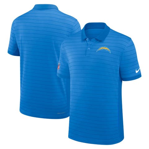 Men's Nike Powder Blue Los Angeles Chargers Sideline Victory Stripe Performance Polo