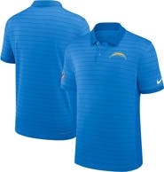 Nike Men's Nike Powder Blue Los Angeles Chargers Sideline Victory Stripe Performance Polo