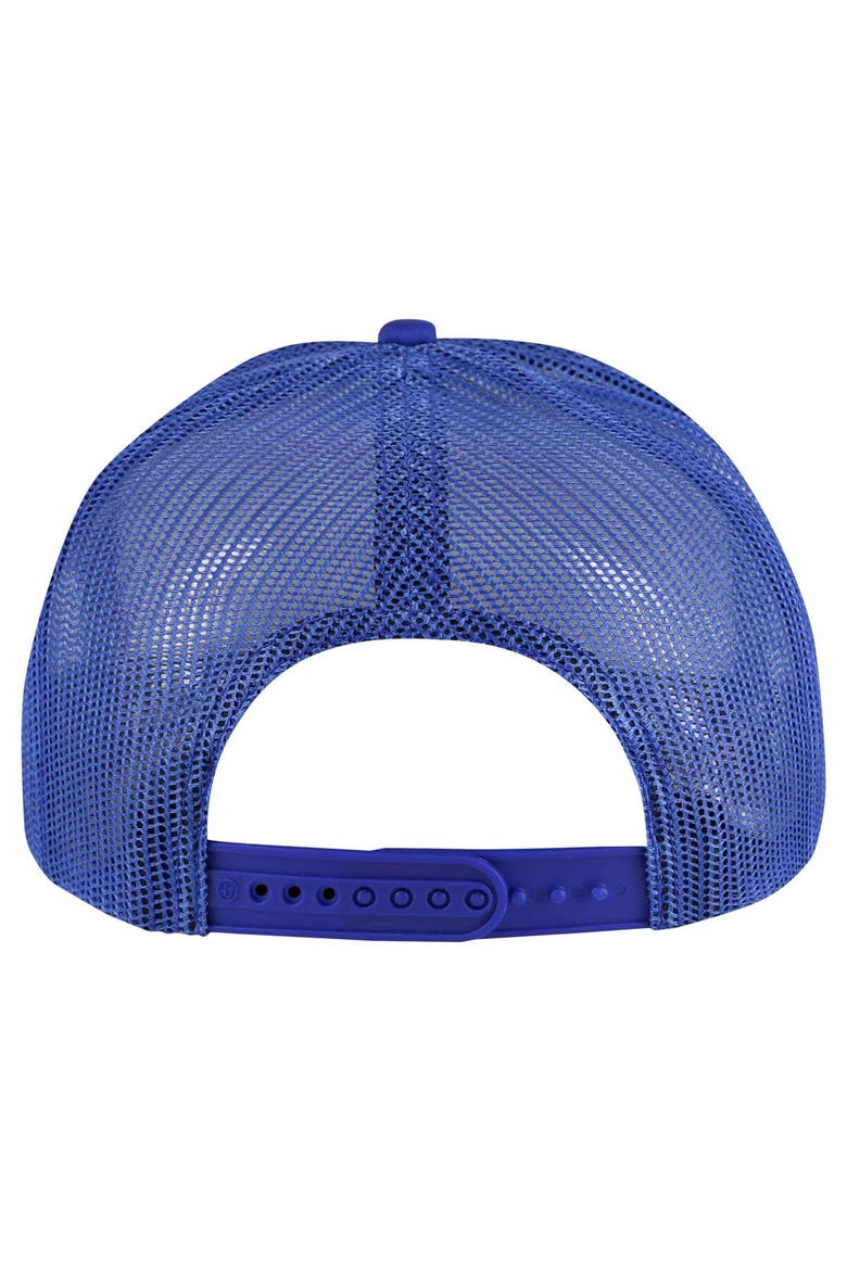 Men's '47  White/Royal Chicago Cubs 2024 Spring Training Foam Trucker Adjustable Hat, Alternate, color, White