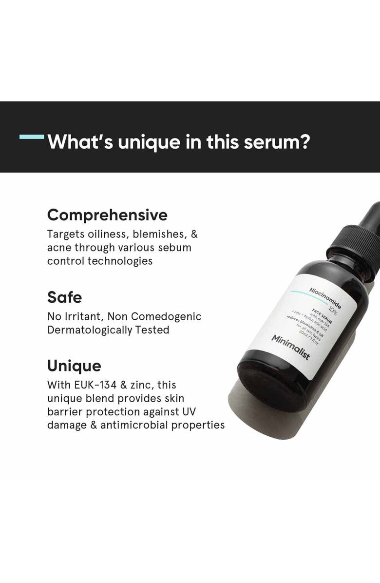 Minimalist Niacinamide 10% Face Serum, Alternate, color, 