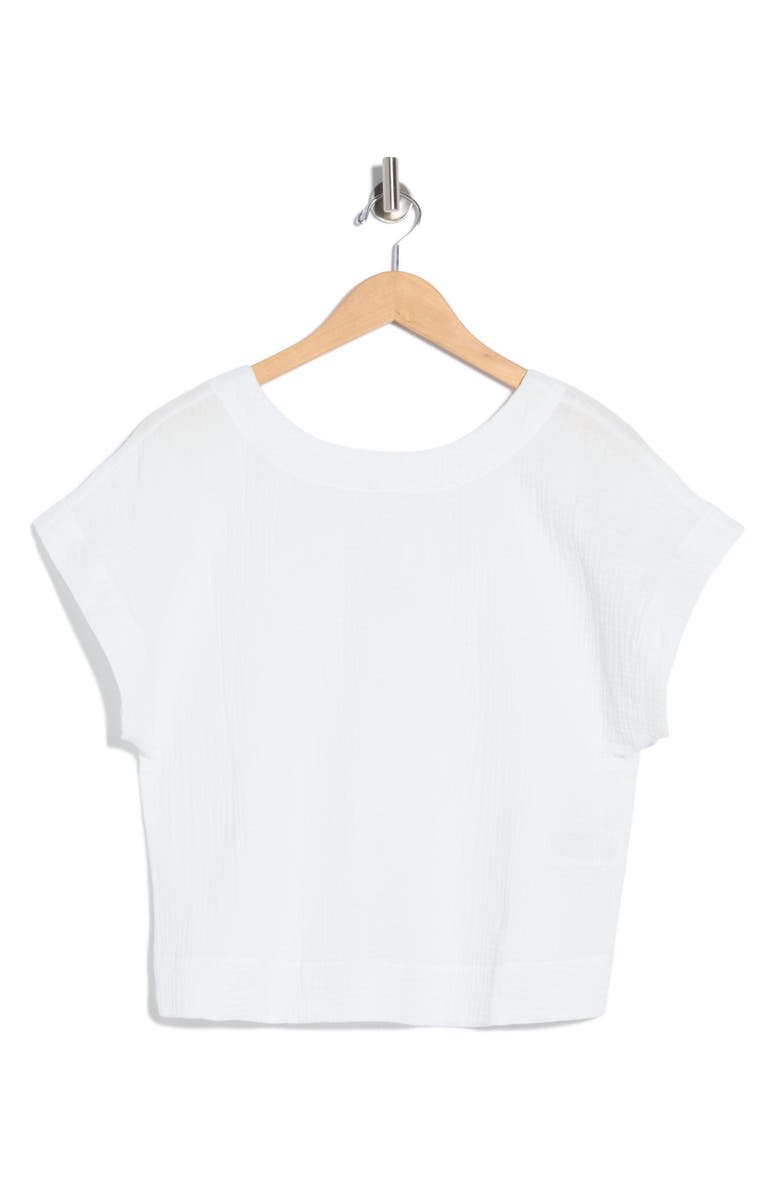 Madewell Cotton Gauze Top, Alternate, color,
