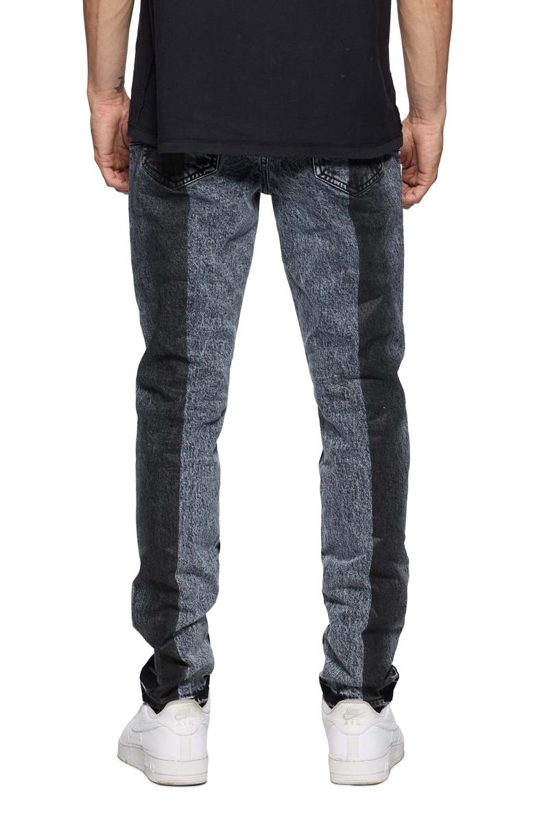 PURPLE BRAND Half Coated Skinny Jeans, Alternate, color, Black