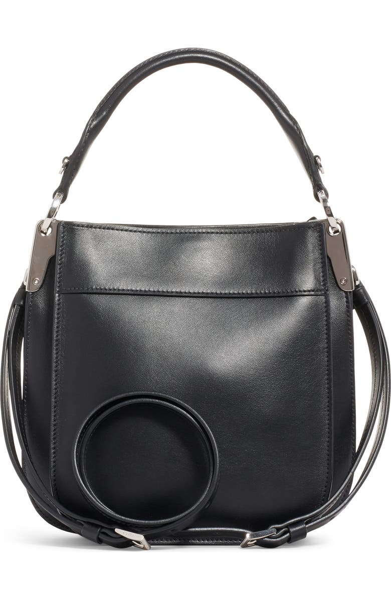 Prada Small City Leather Hobo Bag, Alternate, color,