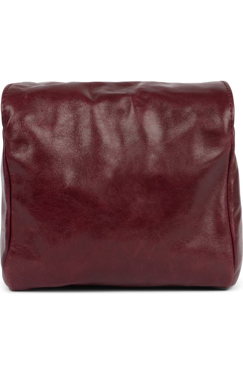 Jeffrey Campbell Boxed-Up Leather Crossbody Bag, Alternate, color, Wine