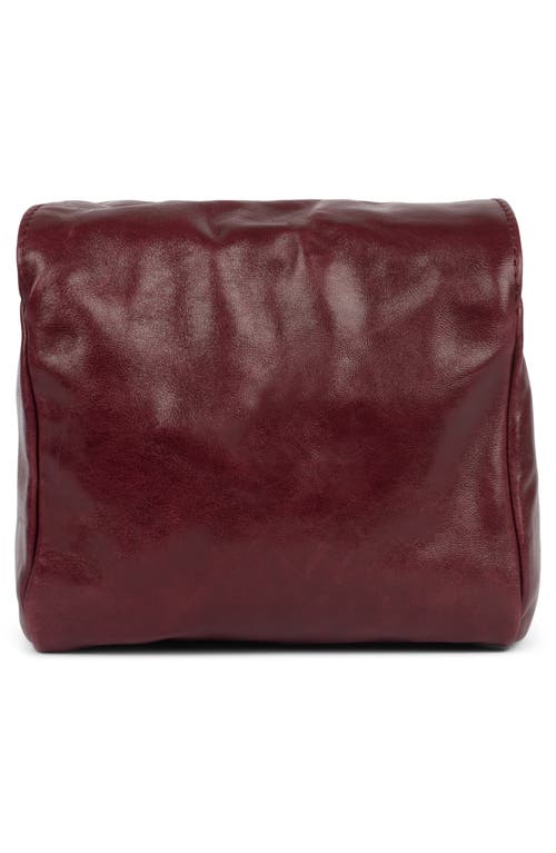 Jeffrey Campbell Boxed-up Leather Crossbody Bag In Wine