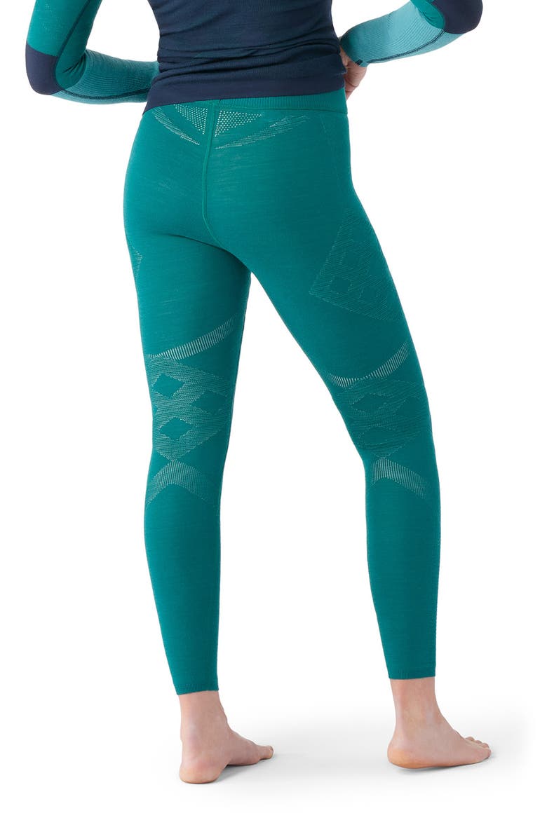 Intraknit Merino Wool Blend Leggings, Alternate, color, EMERALD WHITE