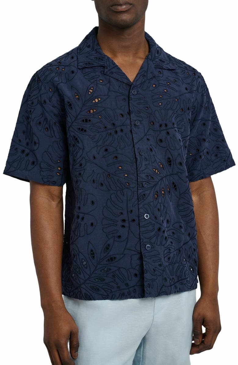 Onia Oversized Vacation Shirt, Alternate, color,