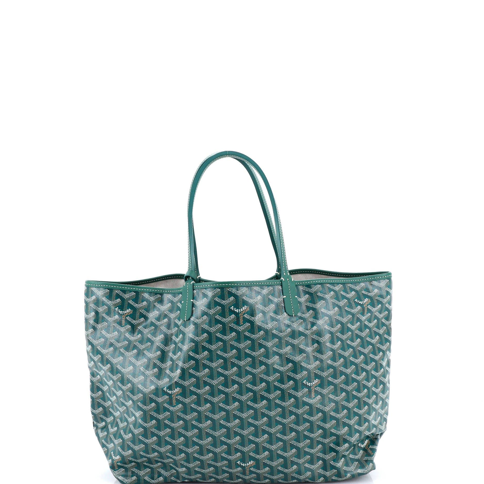 Pre-Owned Goyard Saint Louis Tote Printed Coated Canvas PM, Main, color, Green