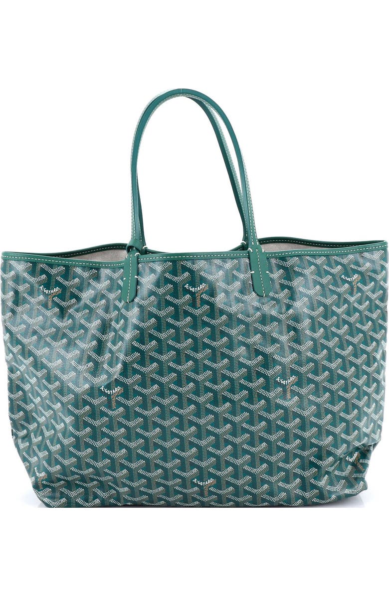 Pre-Owned Goyard Saint Louis Tote Printed Coated Canvas PM, Main, color, Green