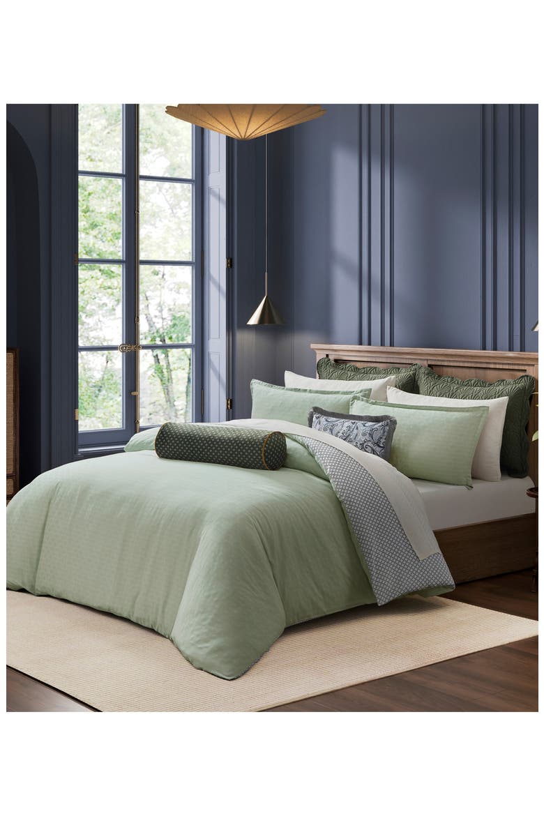 Pollsy Comforter & Shams Set, Alternate, color, MERCURY SAGE