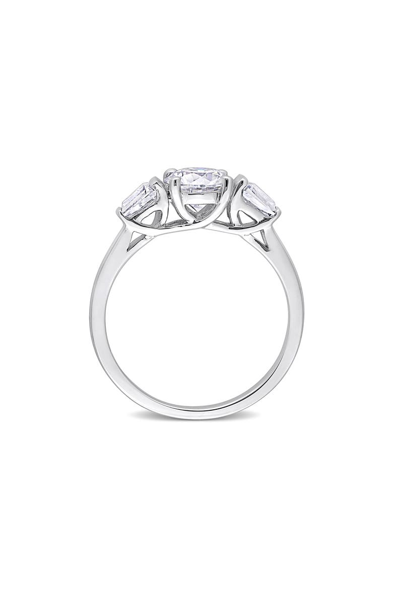 Dew Lab Grown Moissanite Tapered Ring, Alternate, color, WHITE