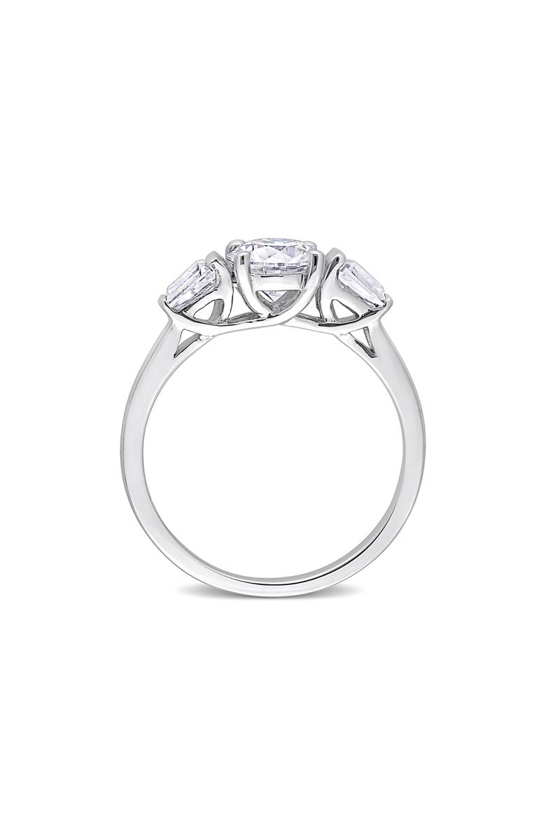 DELMAR Dew Lab Grown Moissanite Tapered Ring, Alternate, color, White