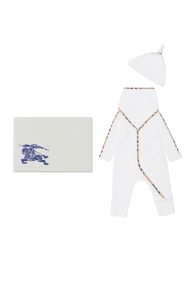 Stretch Cotton Three-piece Baby Gift Set, Main, color, White