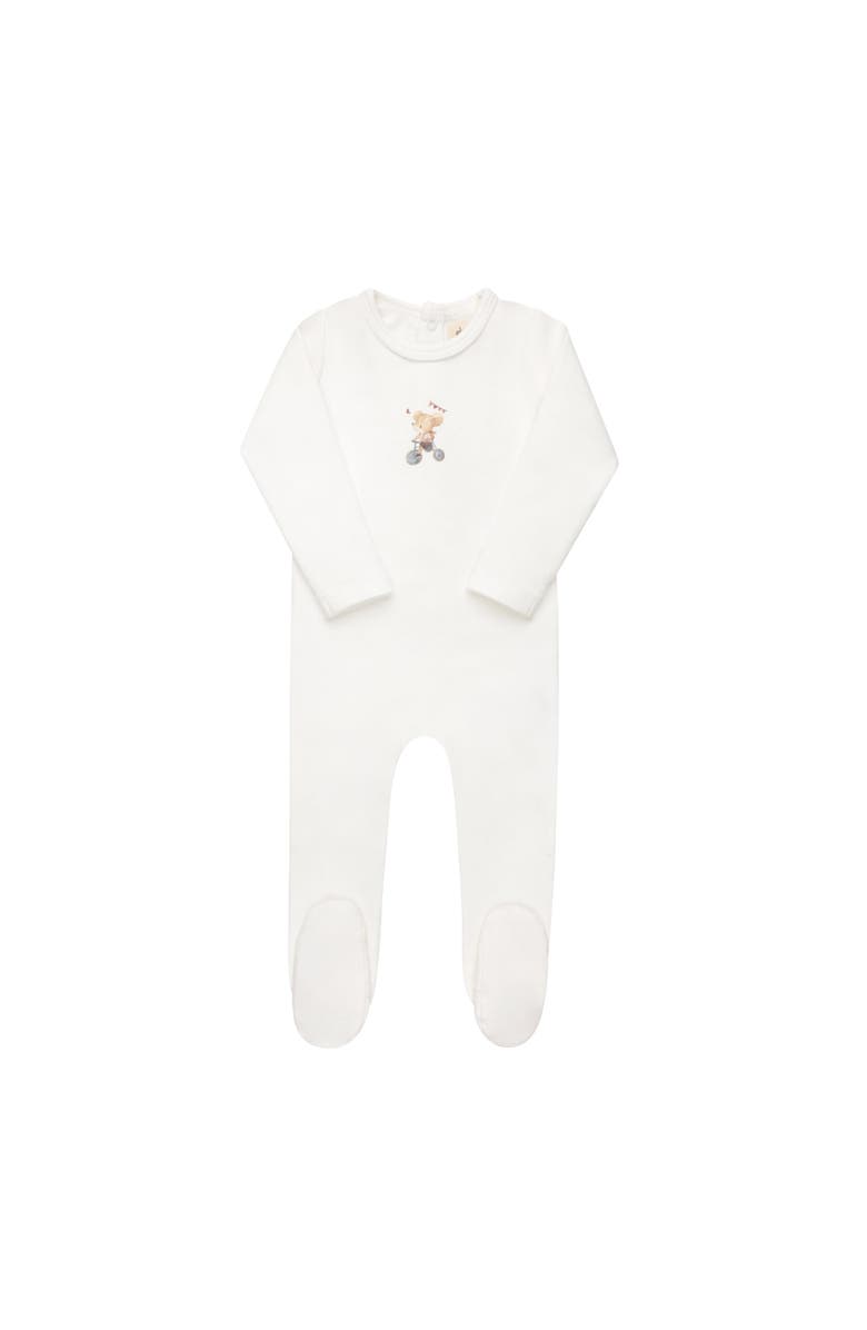 Ely's & Co. Playful Mouse Collection - Footie, Main, color, Ivory/Blue