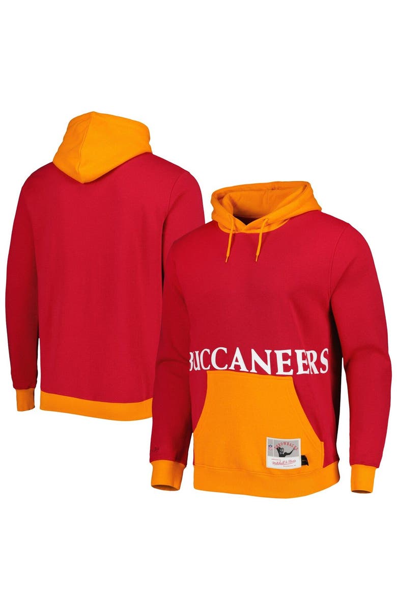 Mitchell & Ness Men's Mitchell & Ness Red Tampa Bay Buccaneers Big Face 5.0 Pullover Hoodie, Main, color, Red