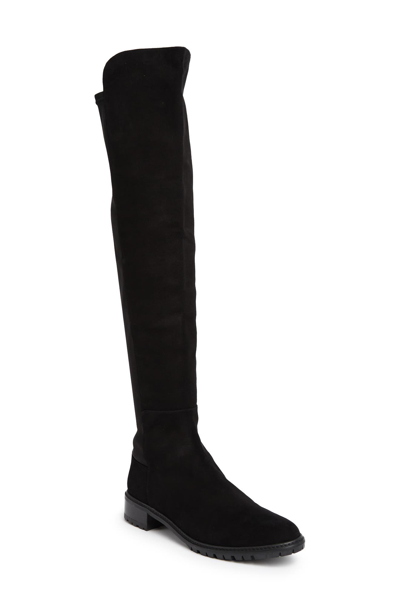 City Over-the-Knee Boot, Alternate, color, BLACK