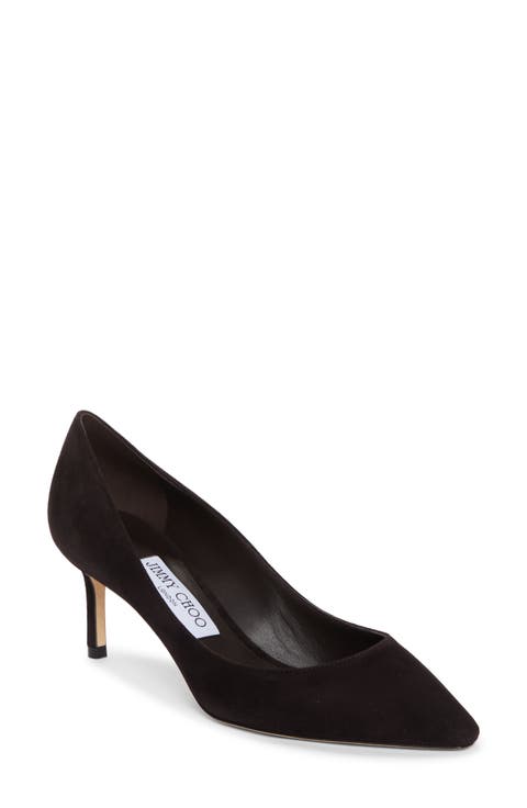 シューズ・サンダルその他 JIMMY CHOO Woman Shoes Black ROMY85KID KID Black Kid Leather Pointy Toe Pumps | Romy 85 | Pre Fall 16