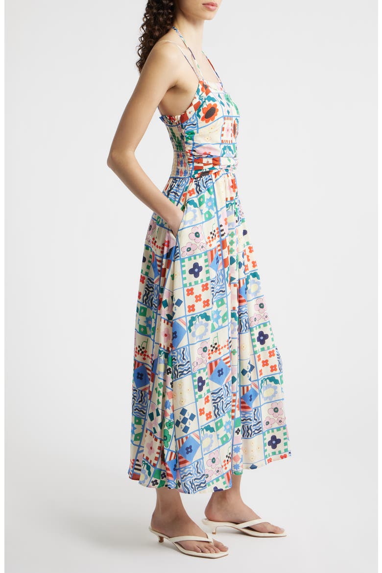 Hippuris Print Sleeveless Maxi Dress, Alternate, color, MIX AND MATCH