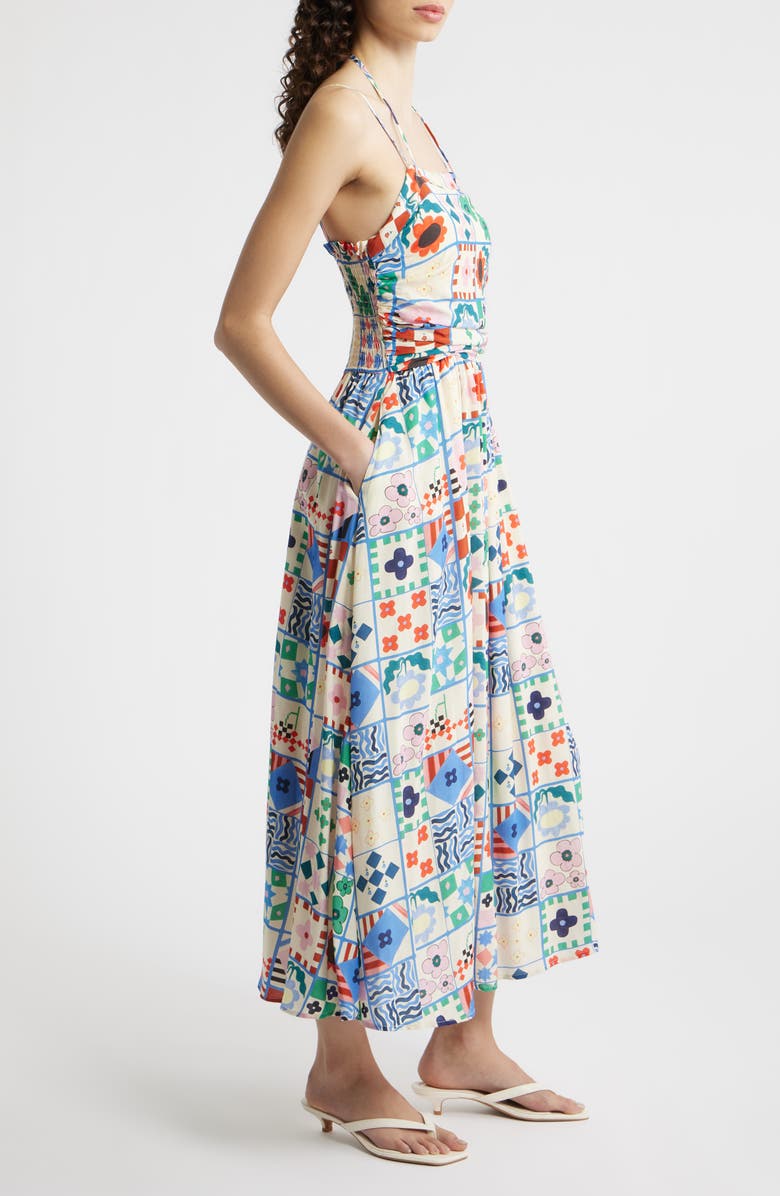 FRNCH Hippuris Print Sleeveless Maxi Dress, Alternate, color, Mix And Match