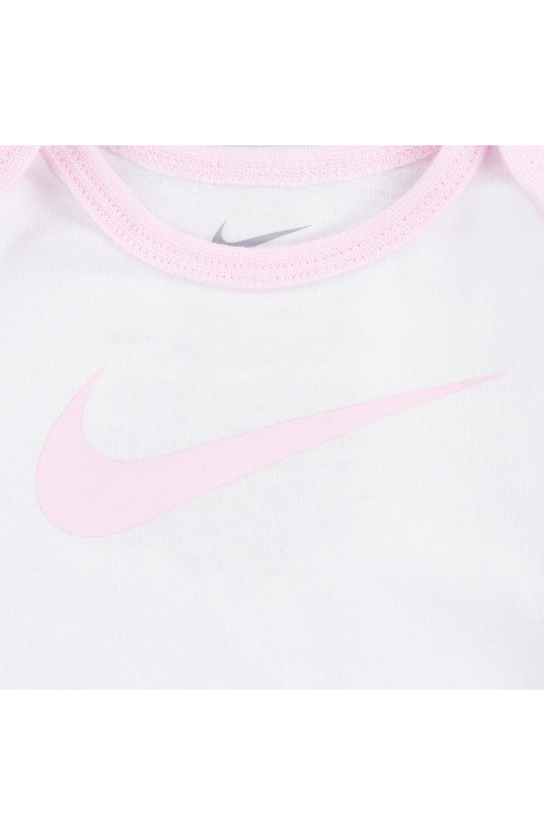 Nike Swoosh Top, Footed Leggings & Hat Set, Alternate, color,