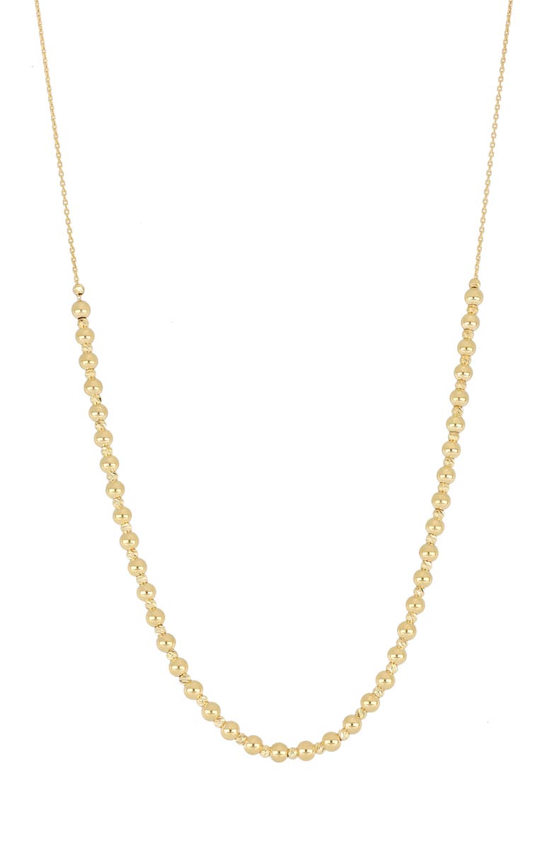 Bony Levy Mykonos 14K Gold Beaded Necklace, Main, color, 