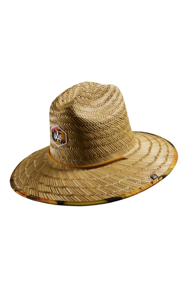Hemlock Woodstock Straw Lifeguard Hat, Main, color, Sunflower