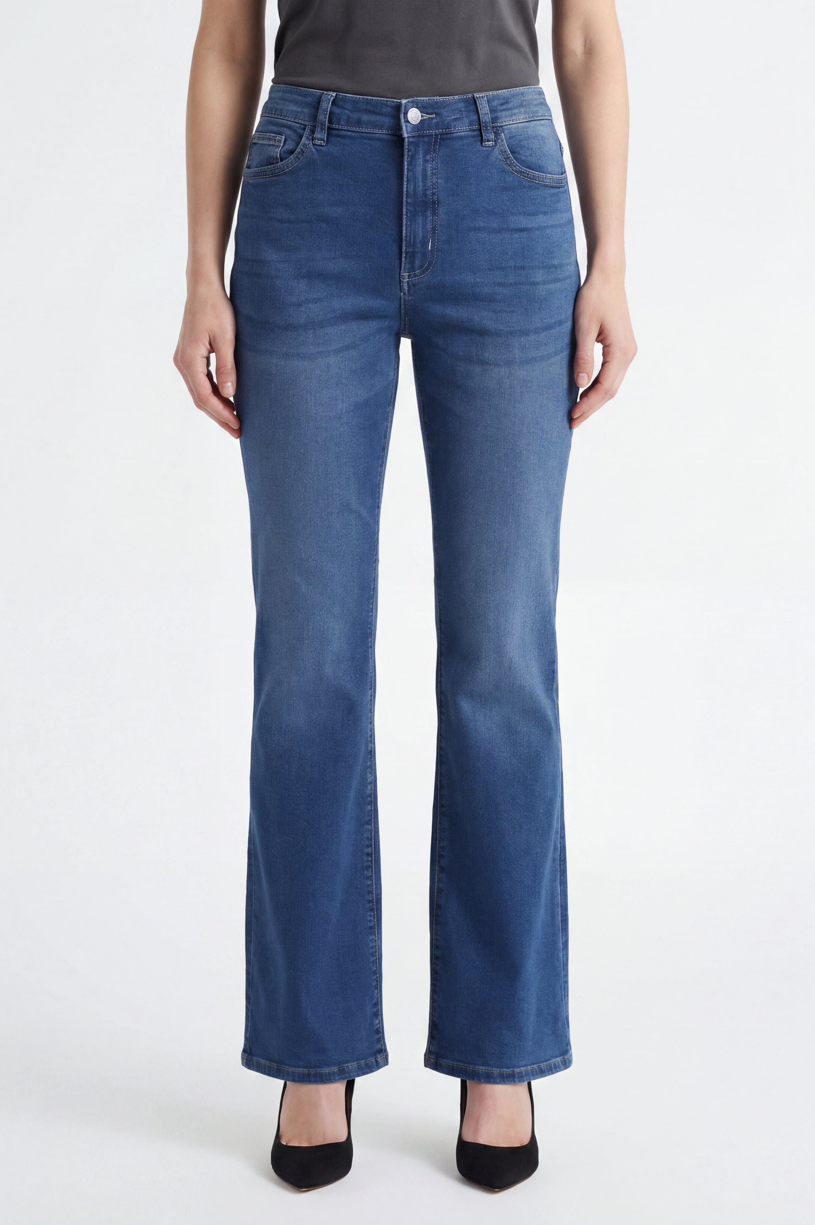 Women's High-Waisted Flare Jeans - image 2