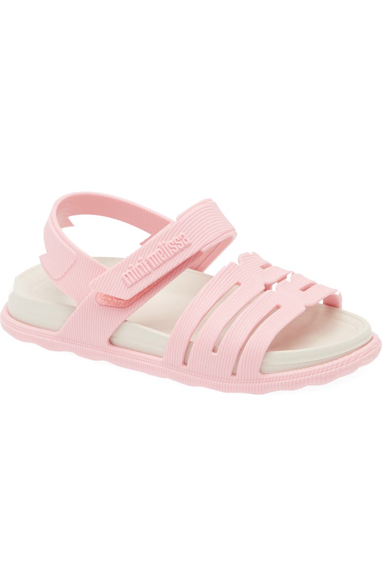 Mini Melissa Kids' Kaiteki Sandal, Main, color, Pink/ Beige