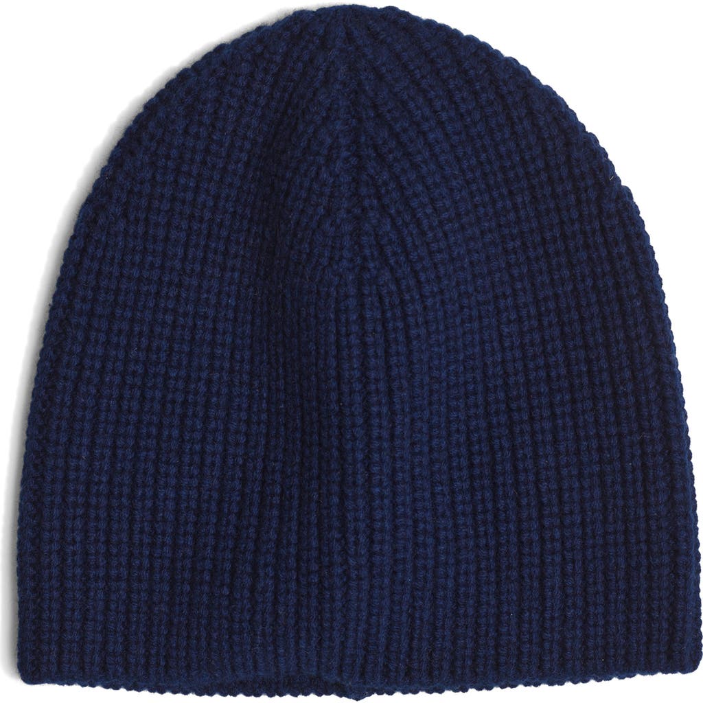 Madewell Jamie Wool & Cashmere Beanie In Midnight Navy