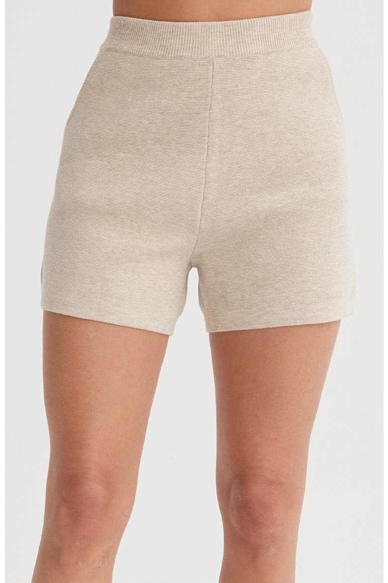 Jacquard Knit Vest and Shorts Two Piece Set, Alternate, color, Oatmeal