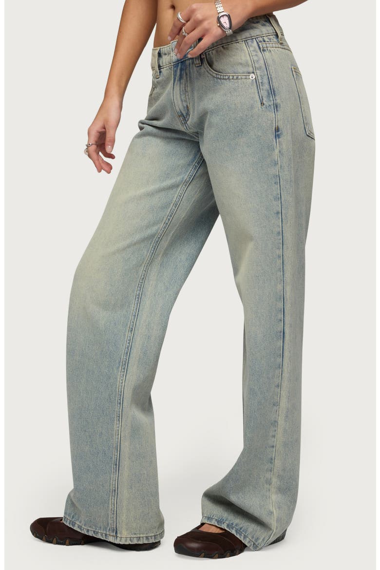 Holly Wide Leg Jeans, Alternate, color, BLUE-VINTAGE-WASHED