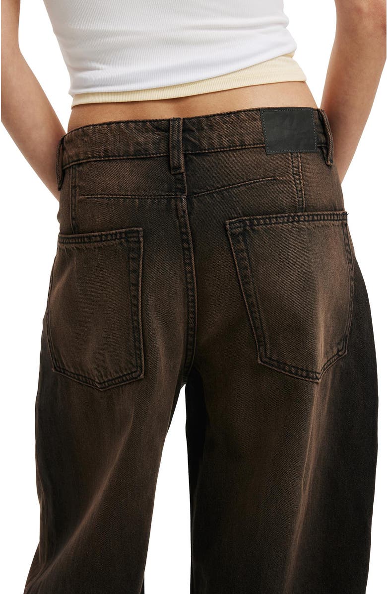 Cotton On Women's Barrel Jean, Alternate, color, Seam Dune Black