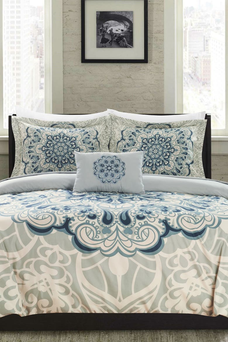Sacle Design CHIC King Carlie Reversible Boho Inspired Large Scale Medallion Print ...