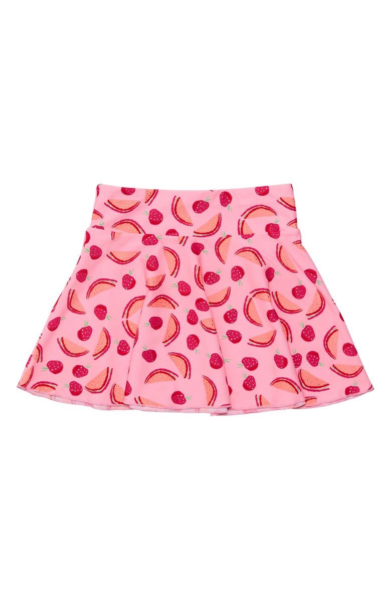 Snapper Rock Kids' Berry Sweet Skirted Two-Piece Swimsuit, Main, color, Pink