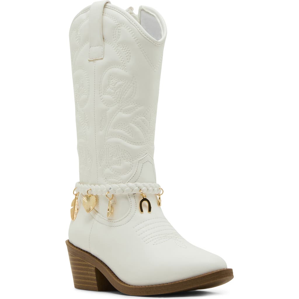Steve Madden Girls' Jleana Cowboy Boots - Toddler, Little Kid, Big Kid In White