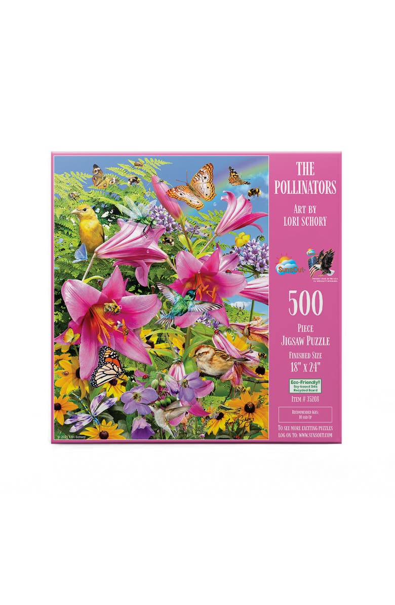Sunsout The Pollinators 500 piece Jigsaw Puzzle for Adults, Alternate, color, Multicolor