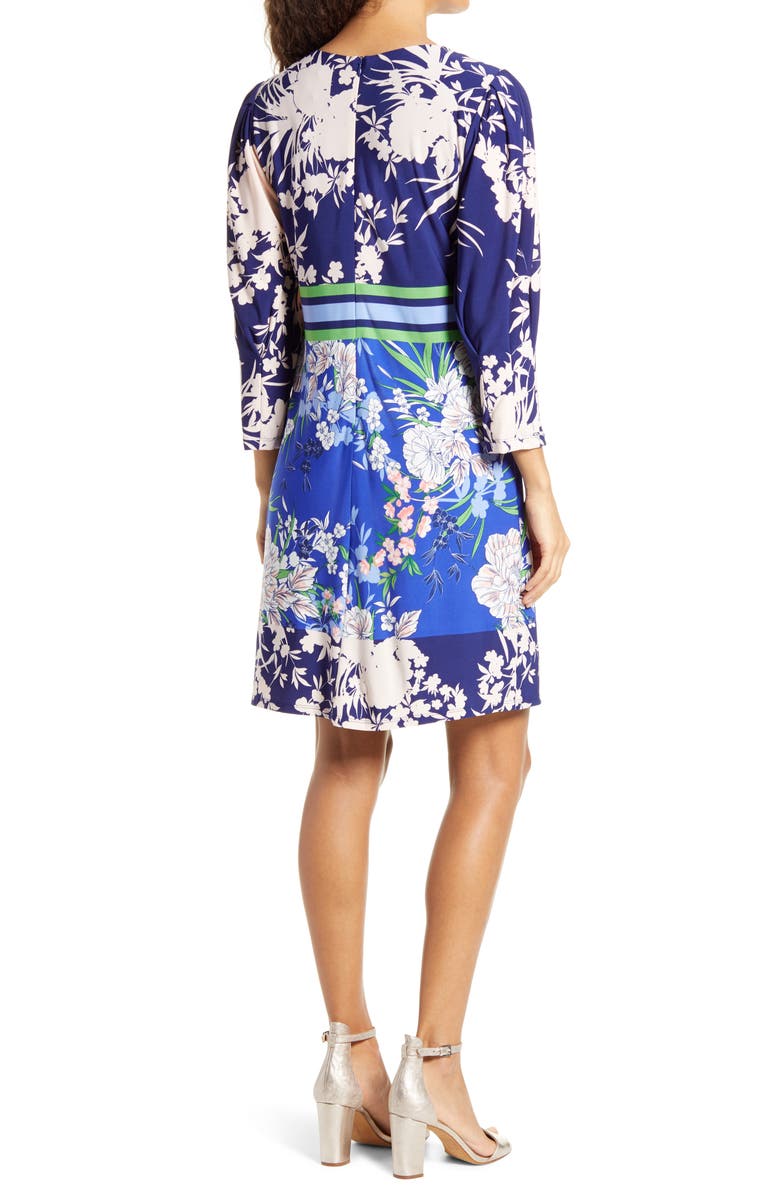 Vince Camuto Mixed Floral Shift Dress, Alternate, color, 