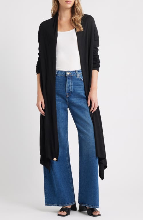 Dai Moda Cat Wrap Sweater Shawl in Black  product